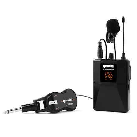 Gemini GMU-HSL100 UHF High-B& Wireless   w Multiple Selectable Frequencies, Headset , & Lavalier GMU-HSL100